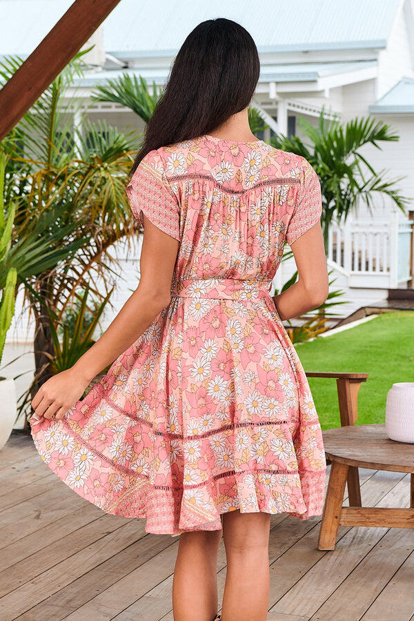 Montana Mini Juliets Garden Print Pink - Dress