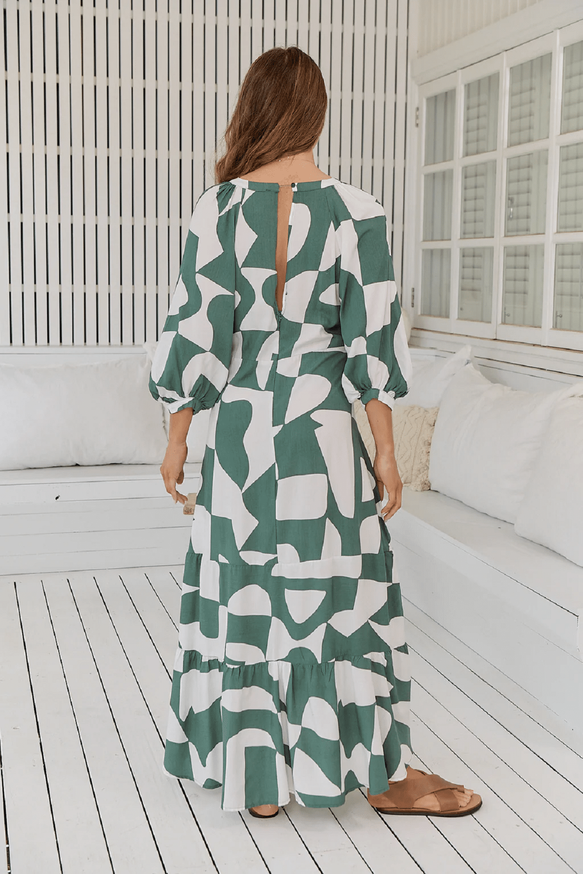 New Jersey Print Maisie Maxi Dress