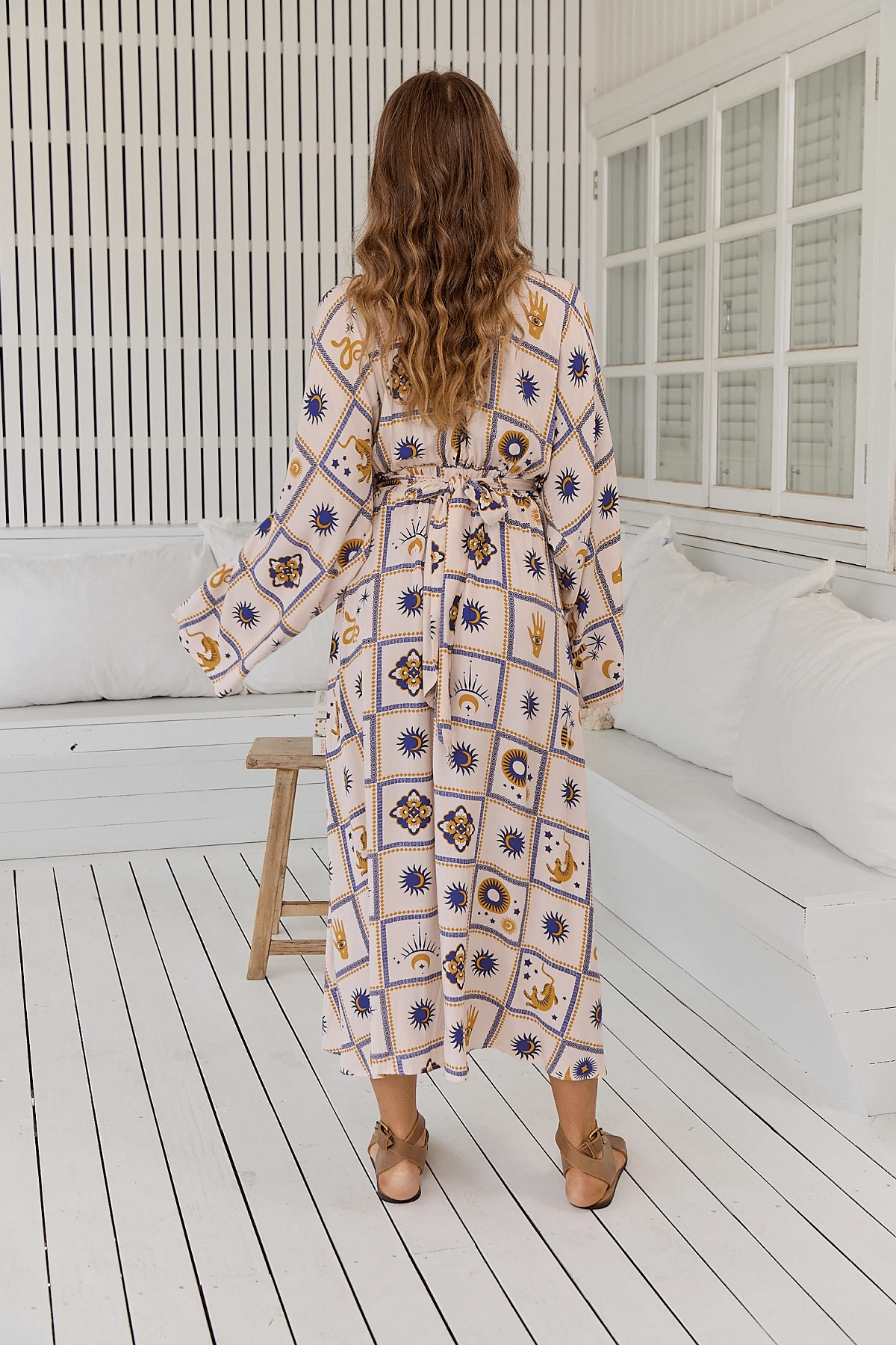 Oracle Print Fields Midi Dress - Dress