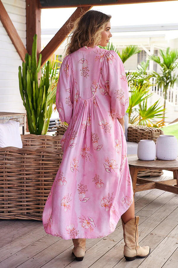 Seashells Print Boheme Midi - Dress