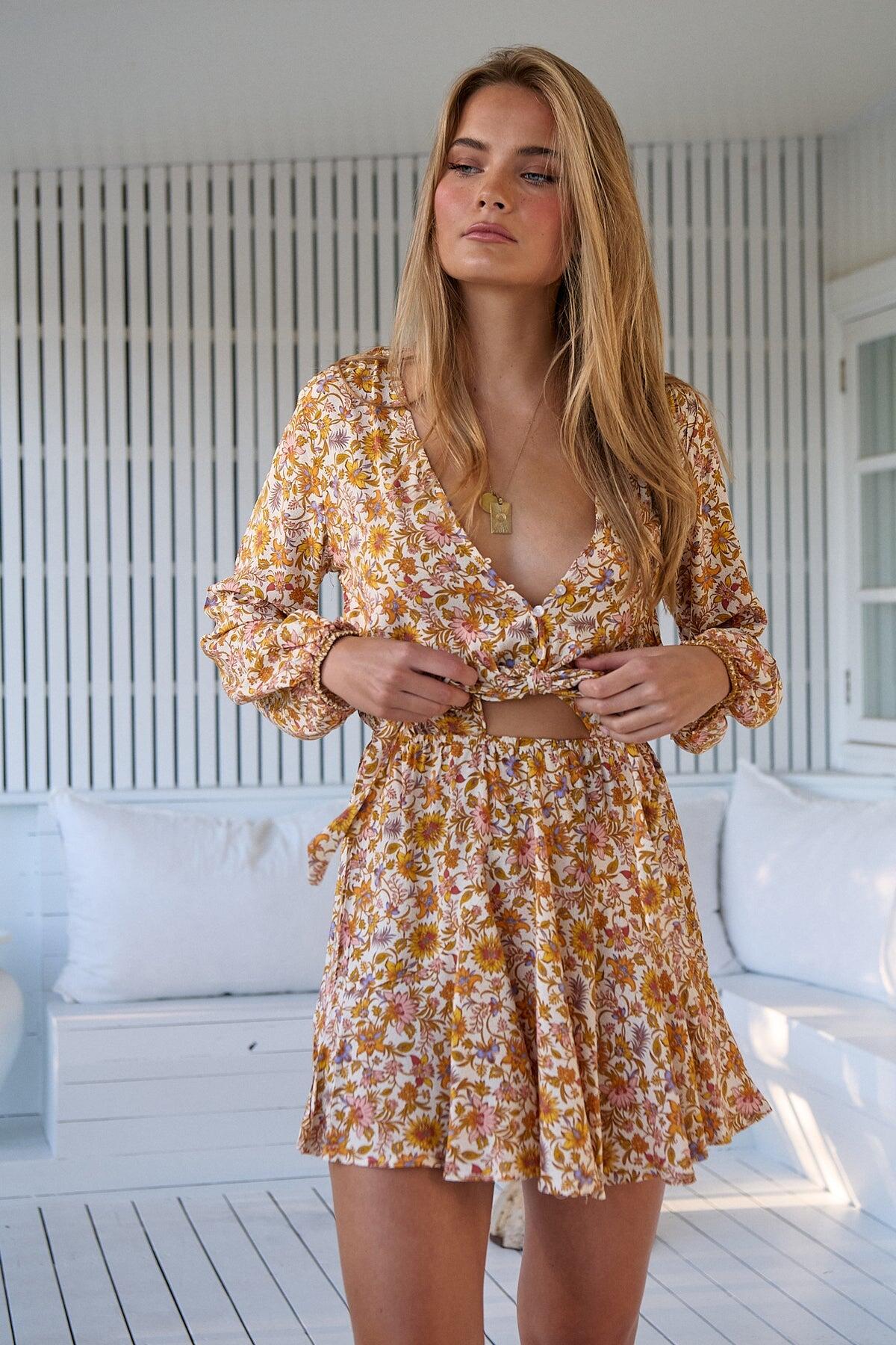Solara Print Lisa Mini Dress - Dress