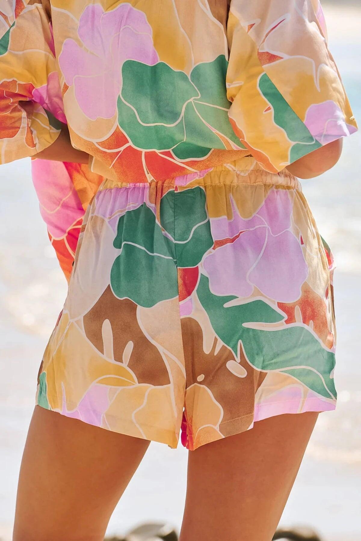 Tallulah Print Myra Shorts - Shorts