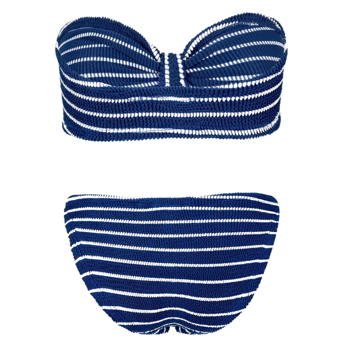 Jean Bikini Stripe Navy/White - ONE SIZE - Bikini