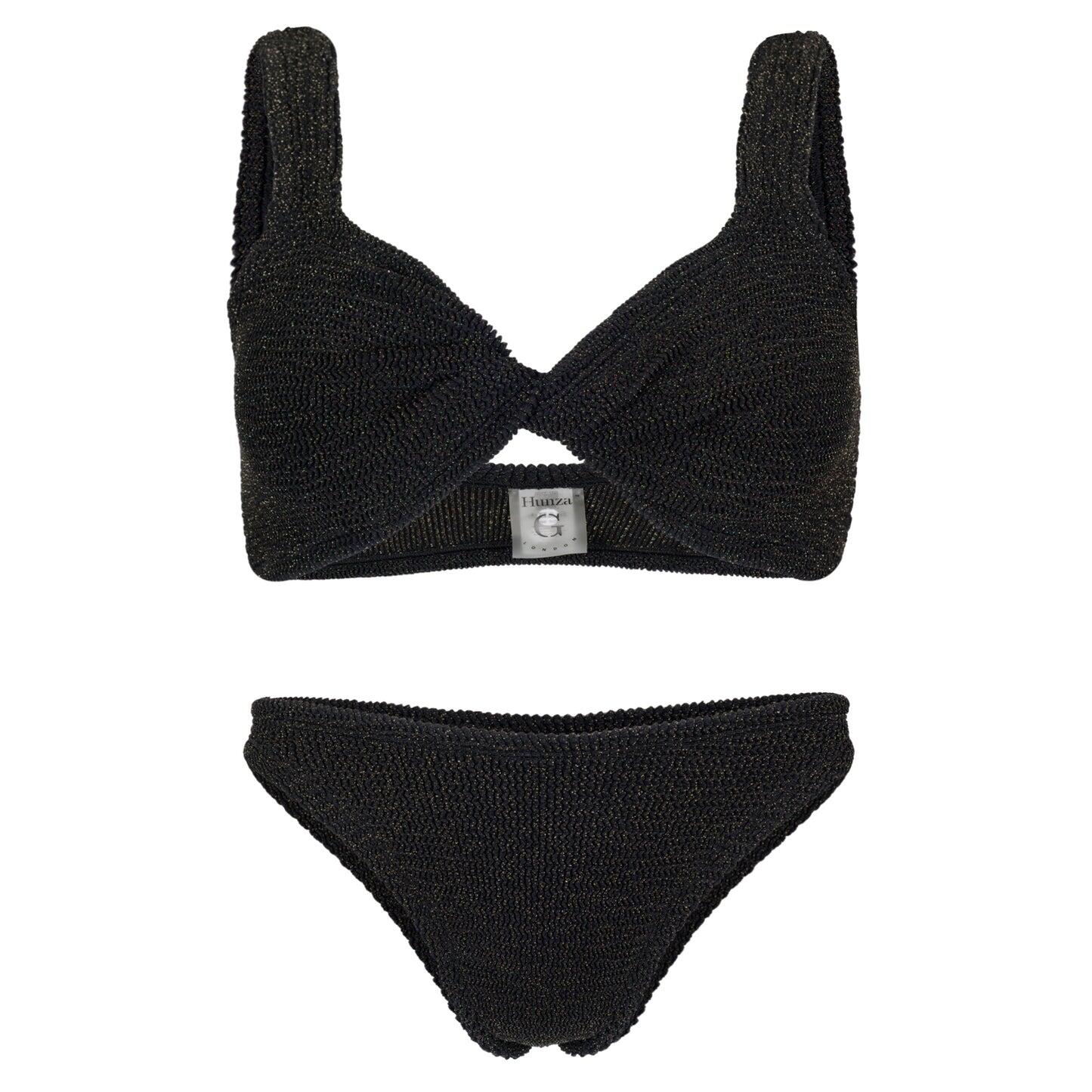 Juno Bikini Black/Gold - ONE SIZE - Bikini