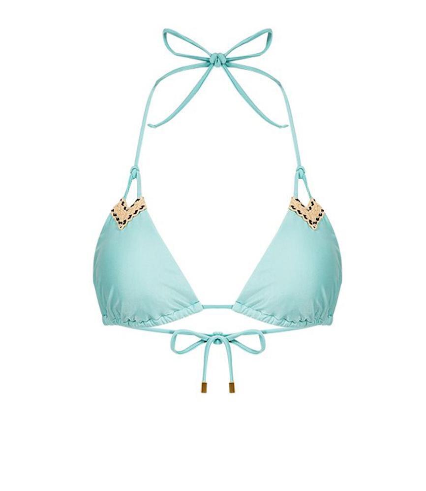 Solid Foam Ibiza Jute Tri Top - M - Bikini Top