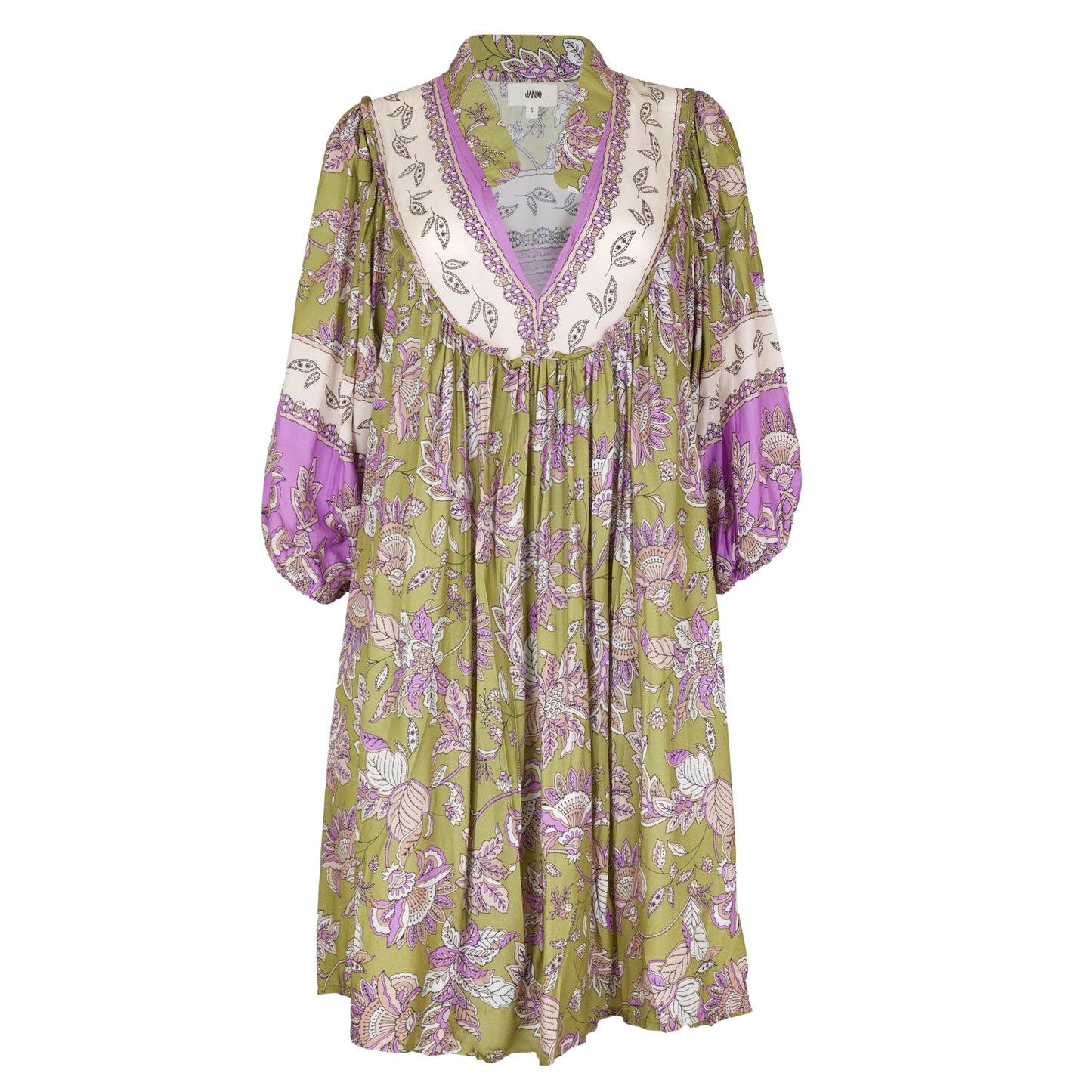 Kaffir Print Boheme Mini Dress - Dress