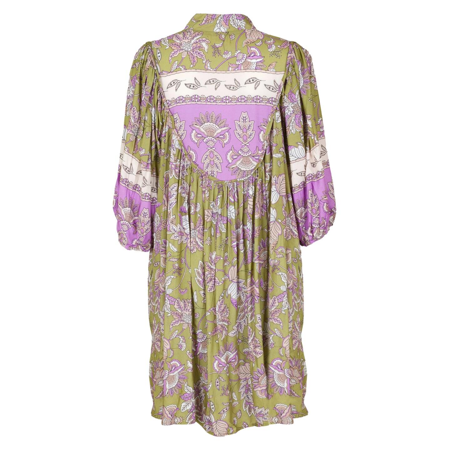 Kaffir Print Boheme Mini Dress - Dress