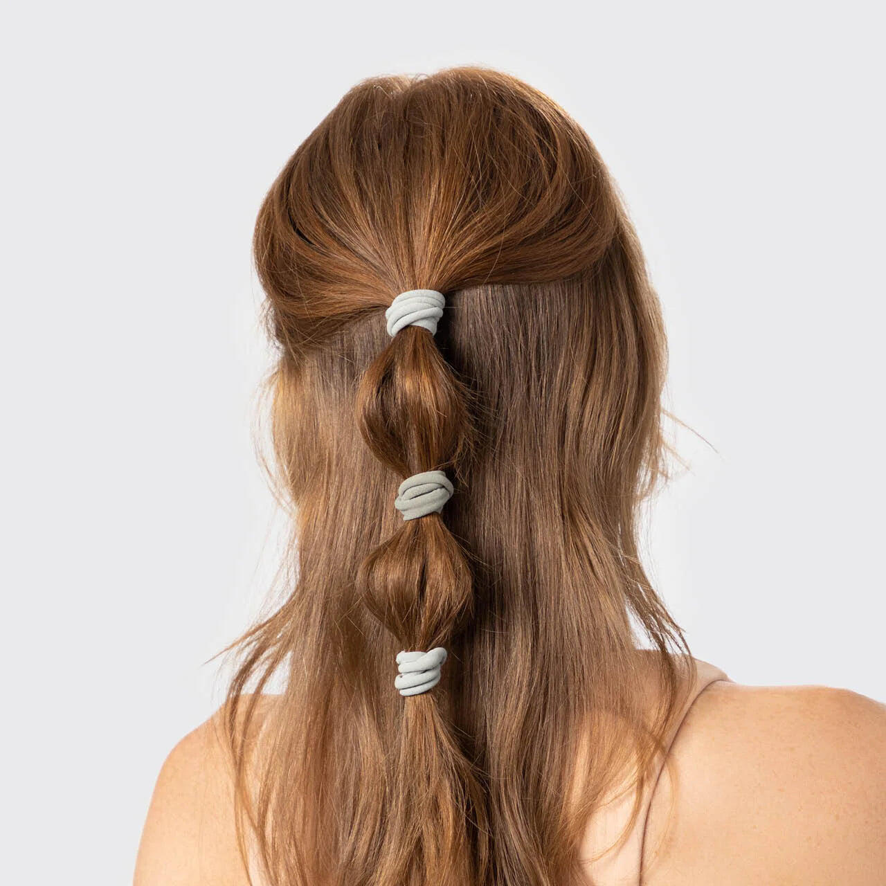 Recycled Nylon Elastics 20 pcs Eucalyptus - ONE SIZE - Hair Accessories