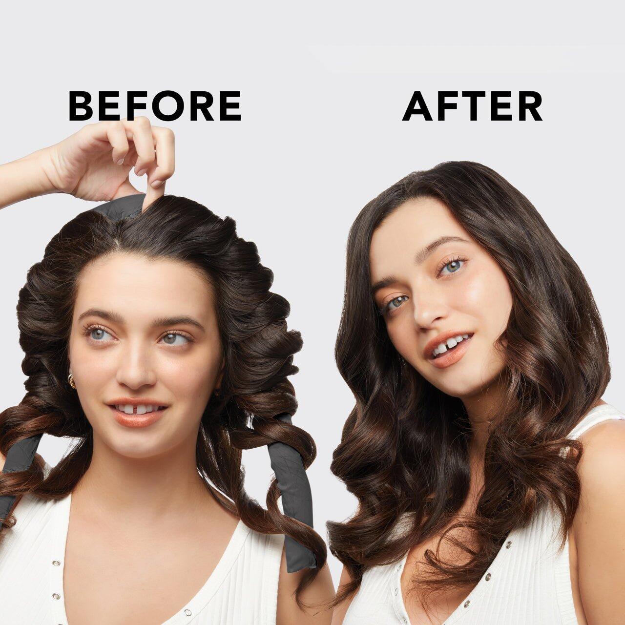 Satin Heatless Curling Set Charcoal - ONESIZE - Hair Accessories