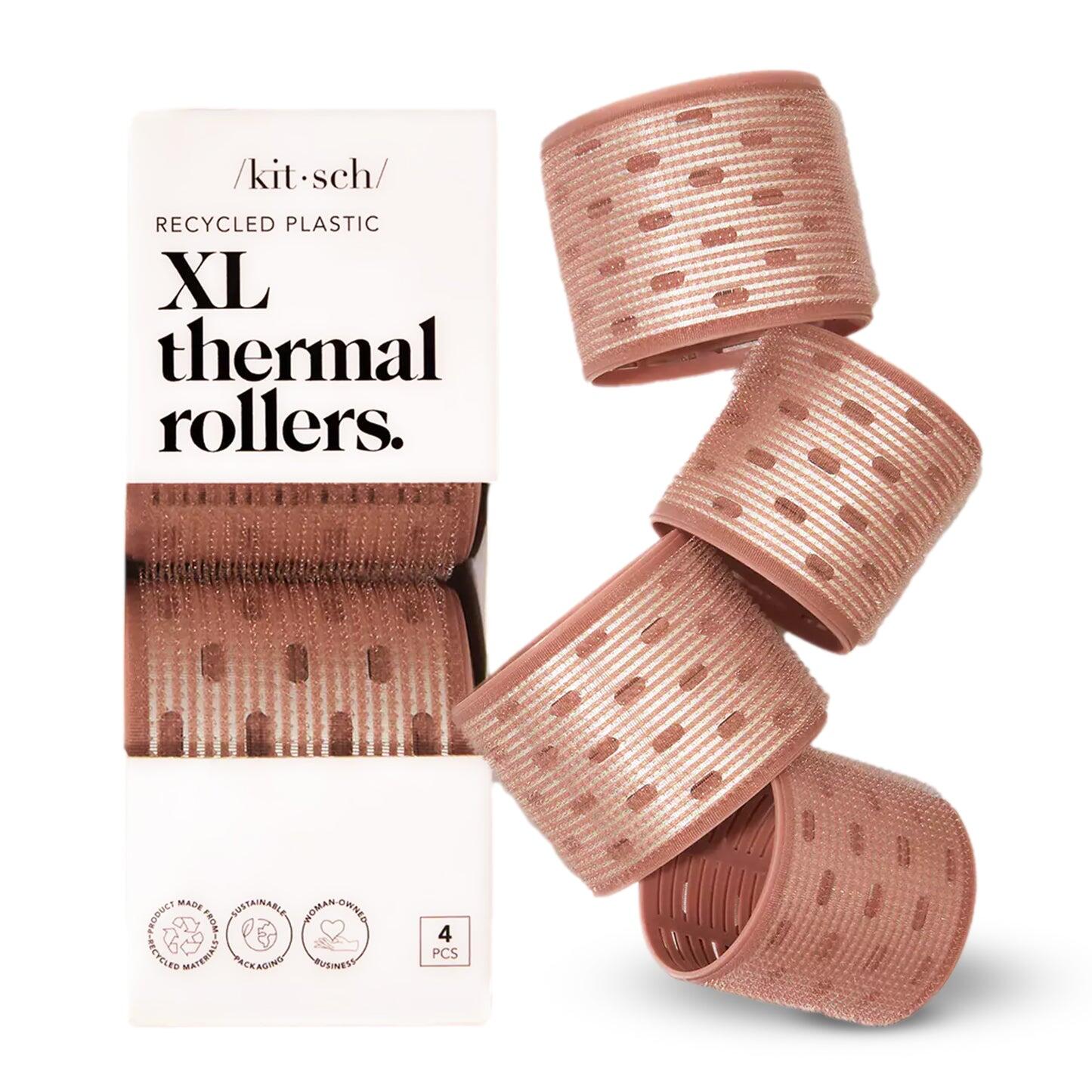 Thermal Roller 4pc Set Terracota - Hair Accesories