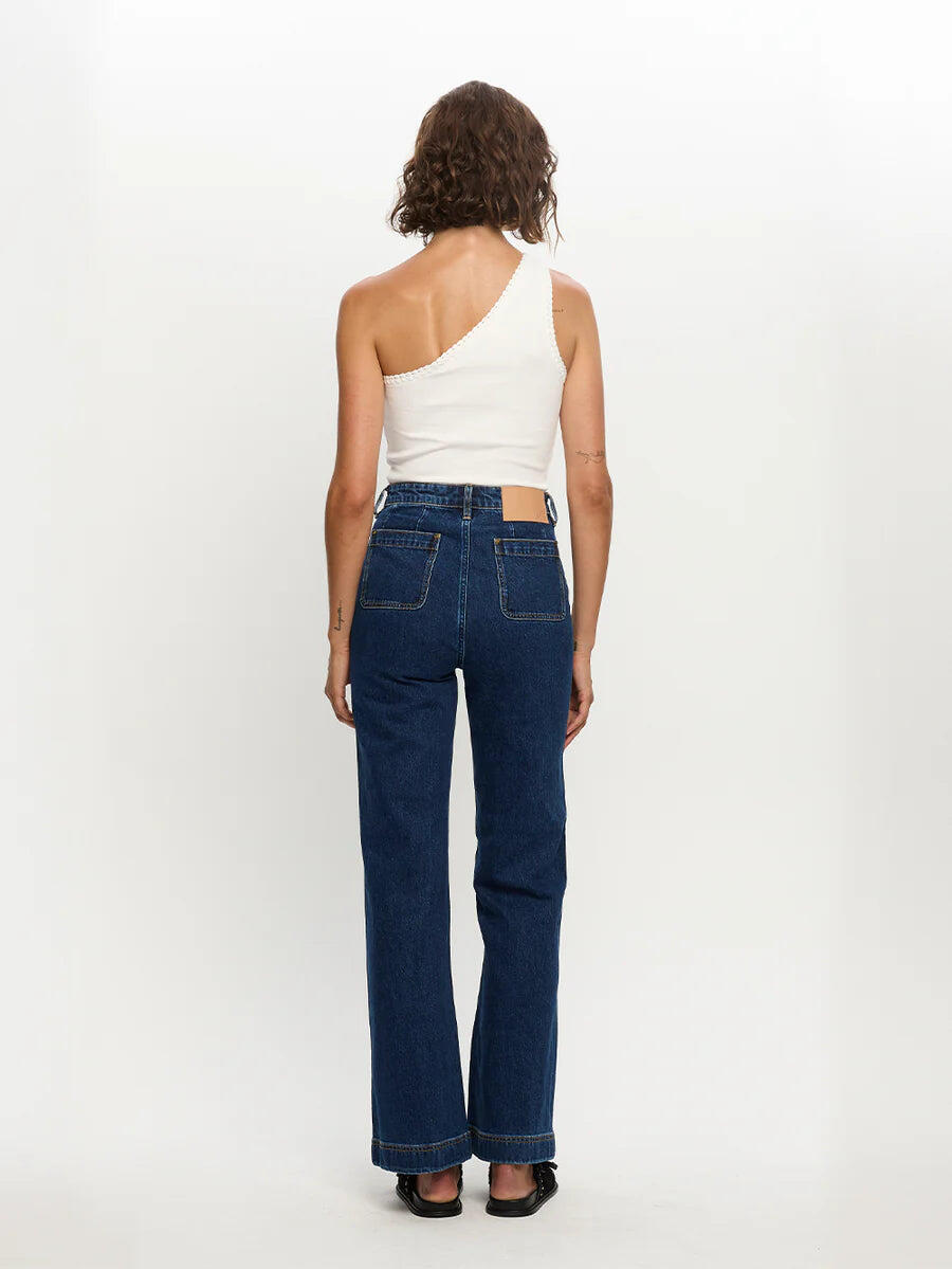 Tallulah One Shoulder Tank White