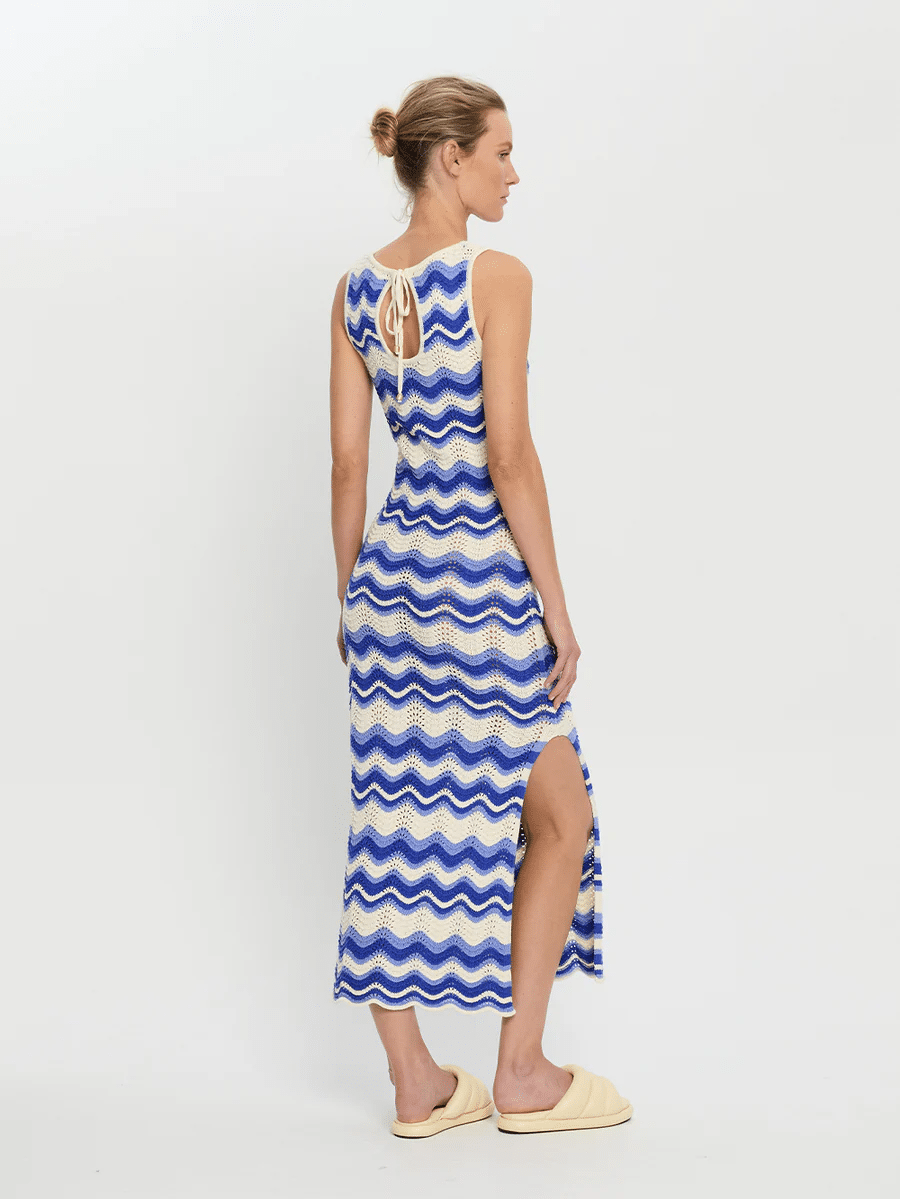 Leighton Maxi Dress Blue Wave - Dress