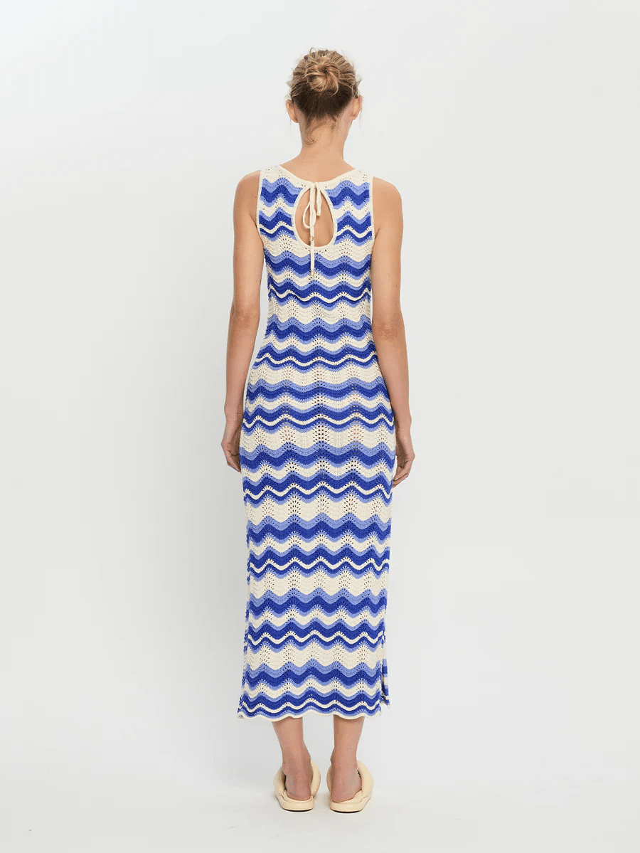 Leighton Maxi Dress Blue Wave - Dress