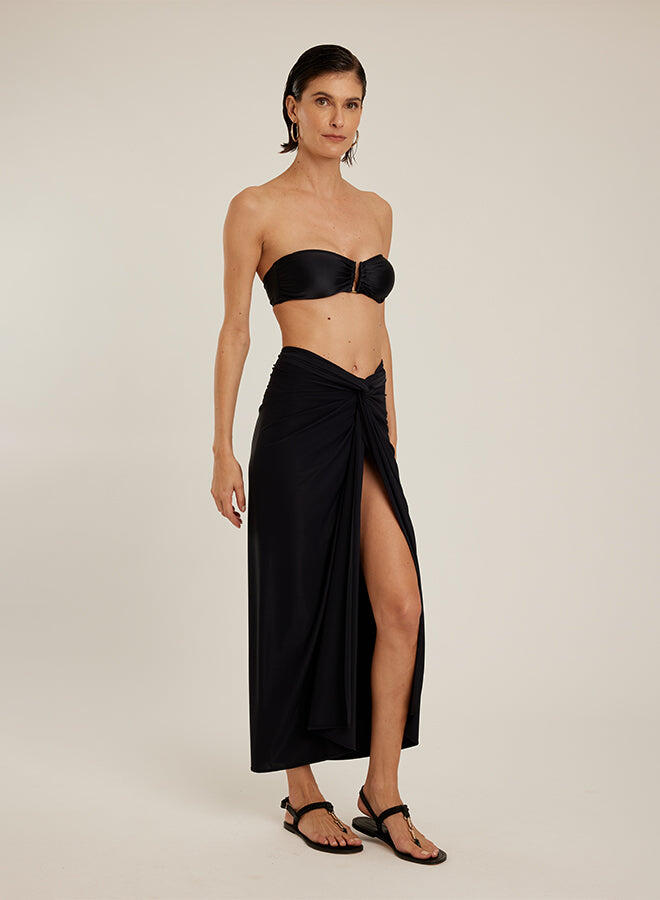 Bio Knot Touch Sarong Black