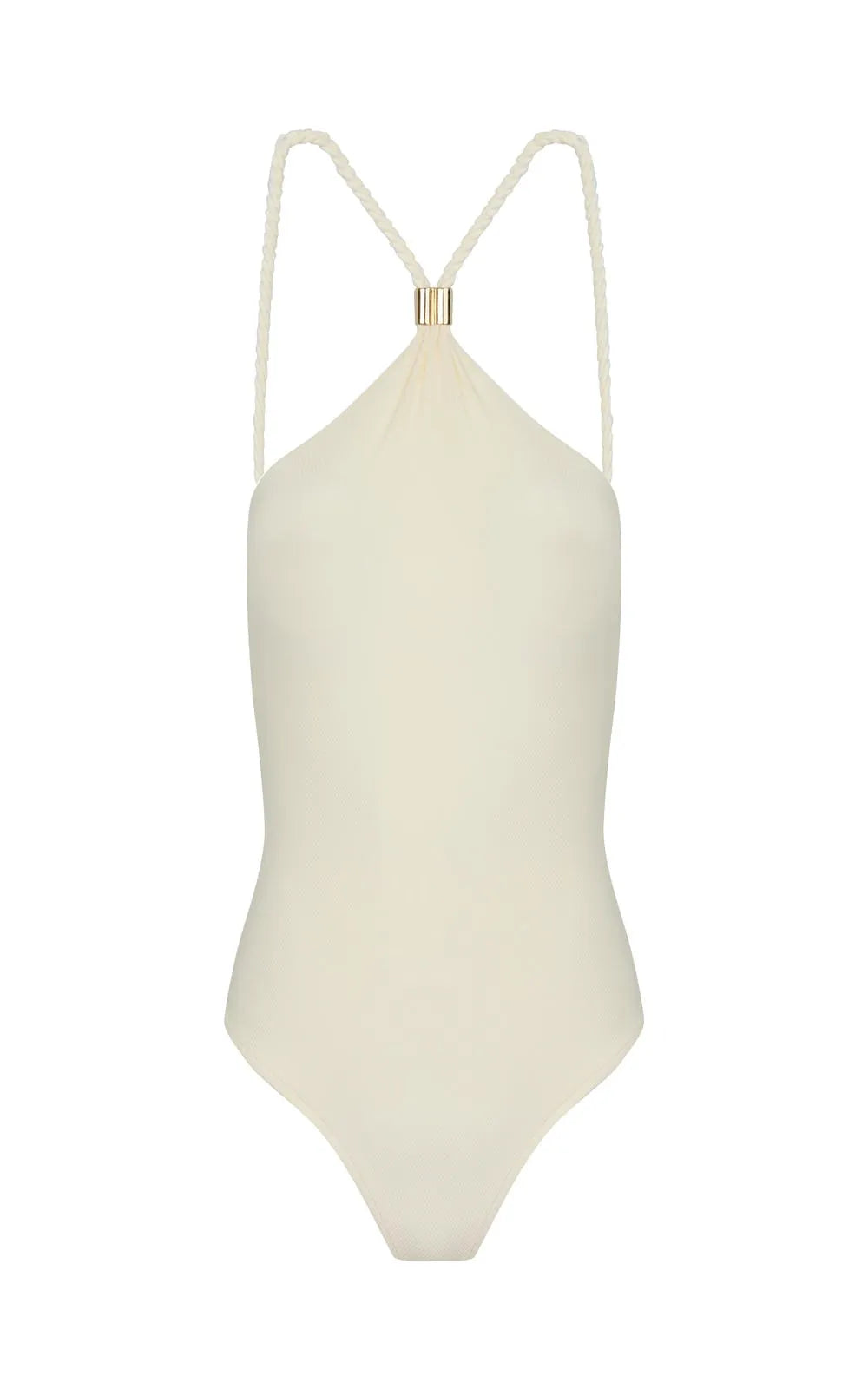 Rope Halterneck One Piece Off White - One Piece