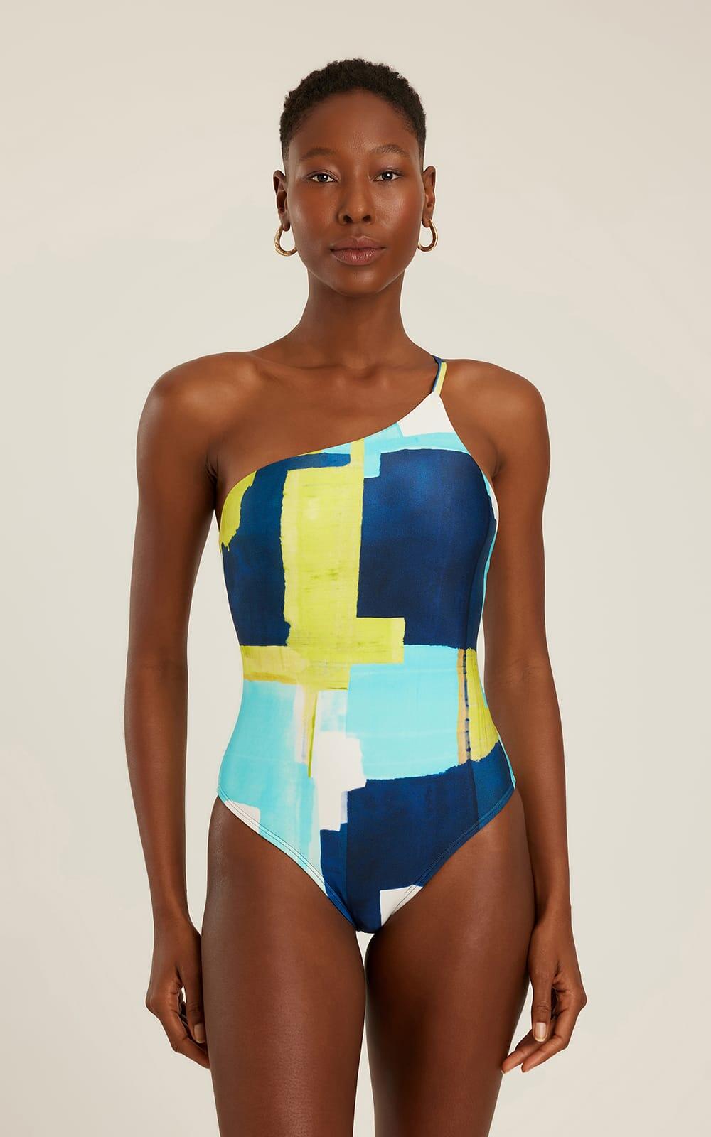 Strap Shoulder One Piece Bleue - One Piece