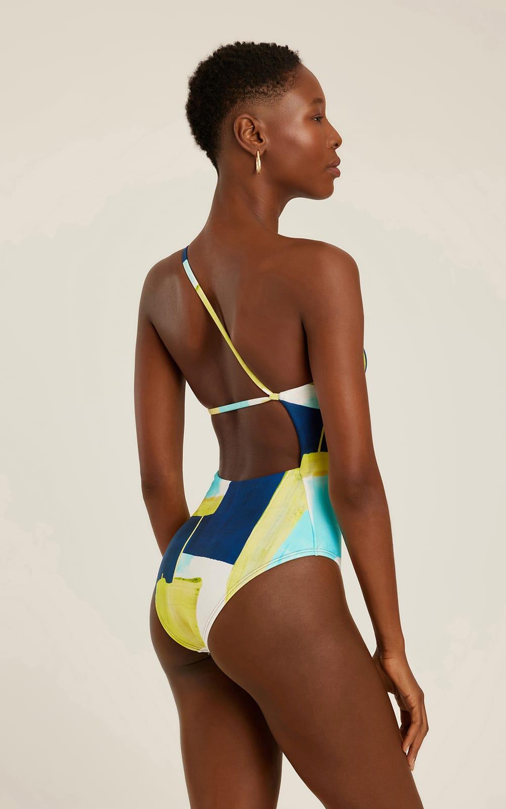 Strap Shoulder One Piece Bleue - One Piece