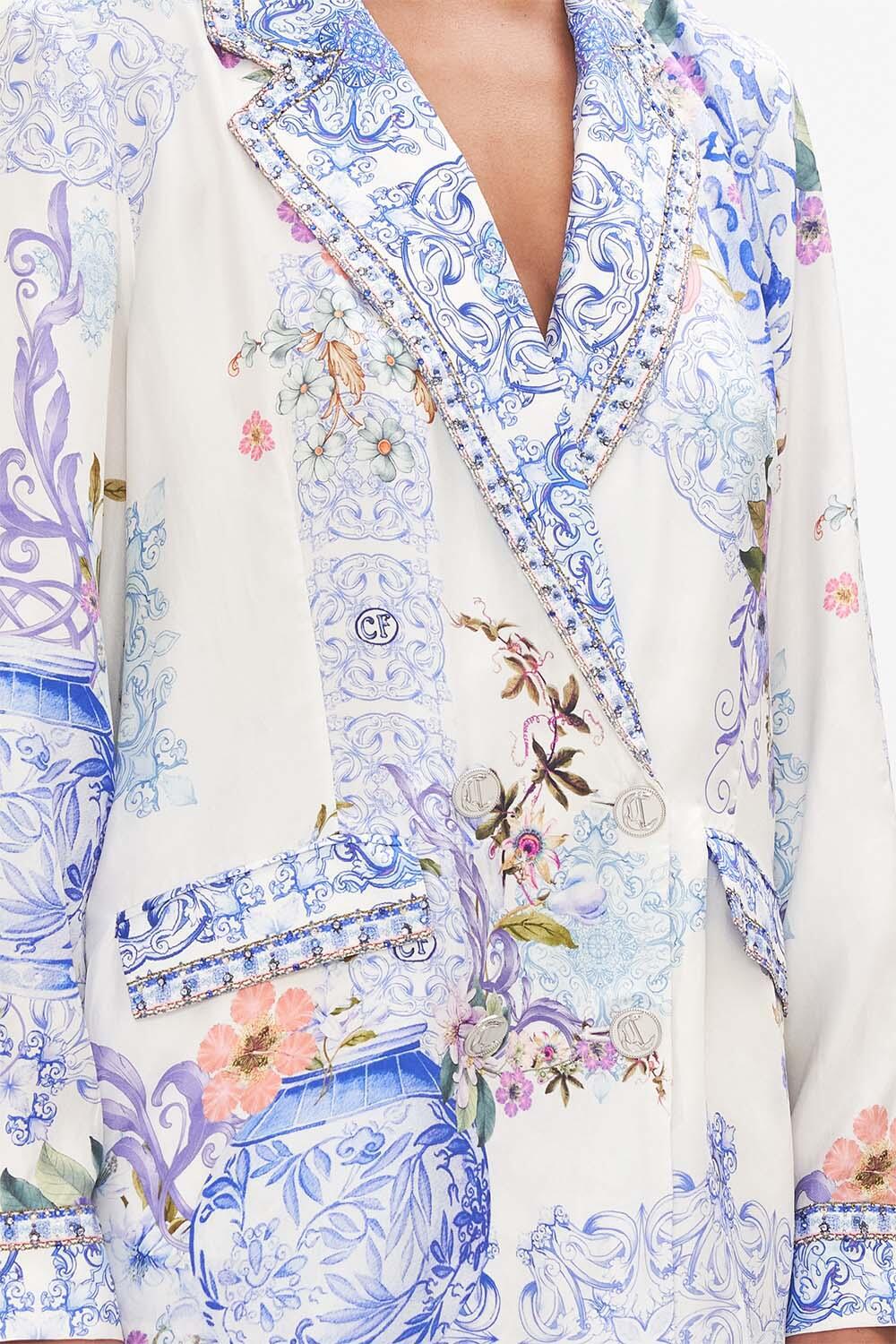 Double Breasted Soft Jacket Paint Me Positano - Jacket