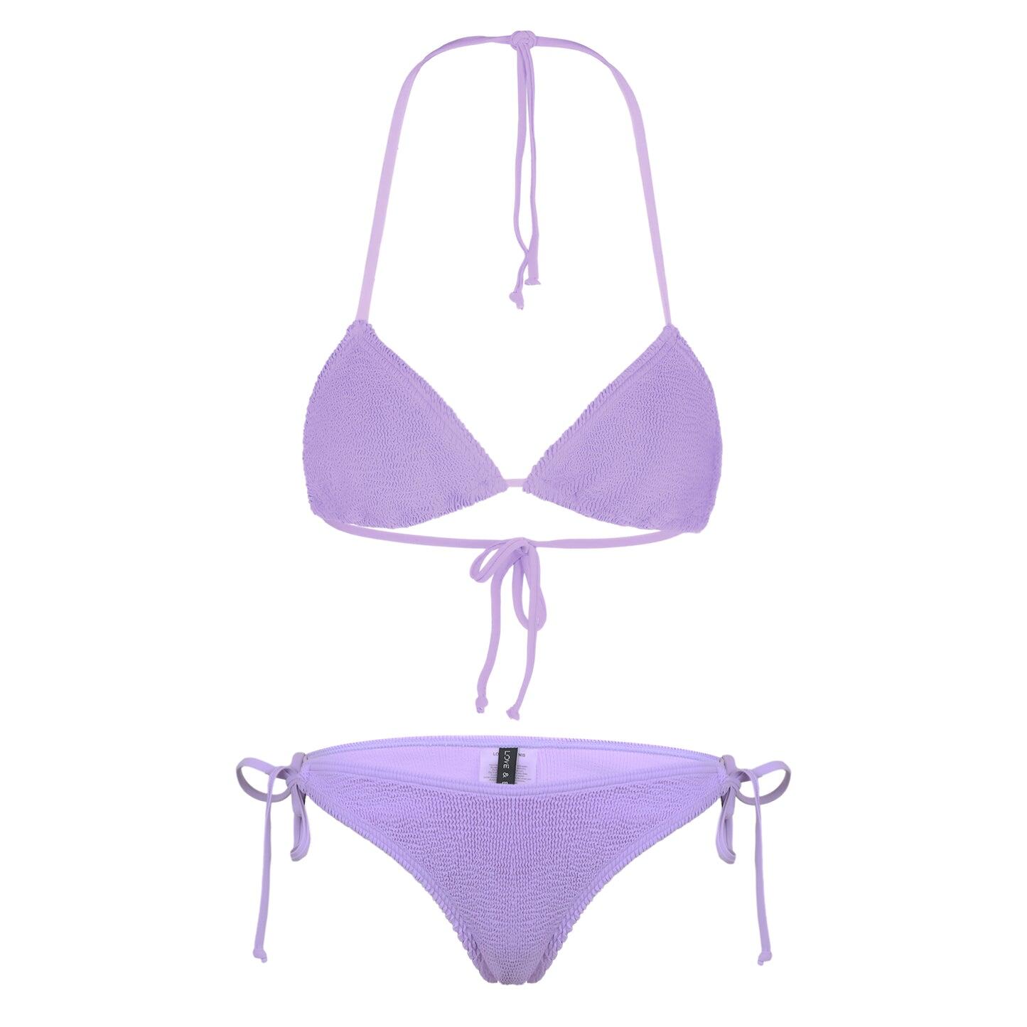 Jamaica Triangle Bikini Top & Bottom Purple Rose