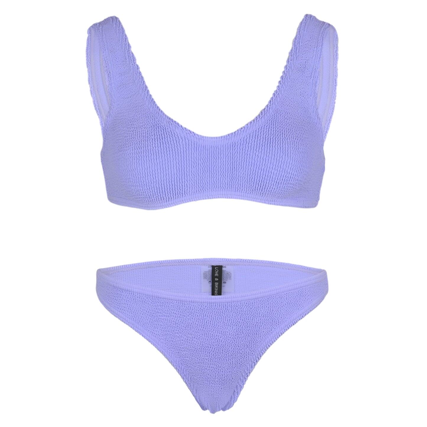 Barcelona Top & Classic Bikini Bottom Lilac - ONE SIZE - Bikini