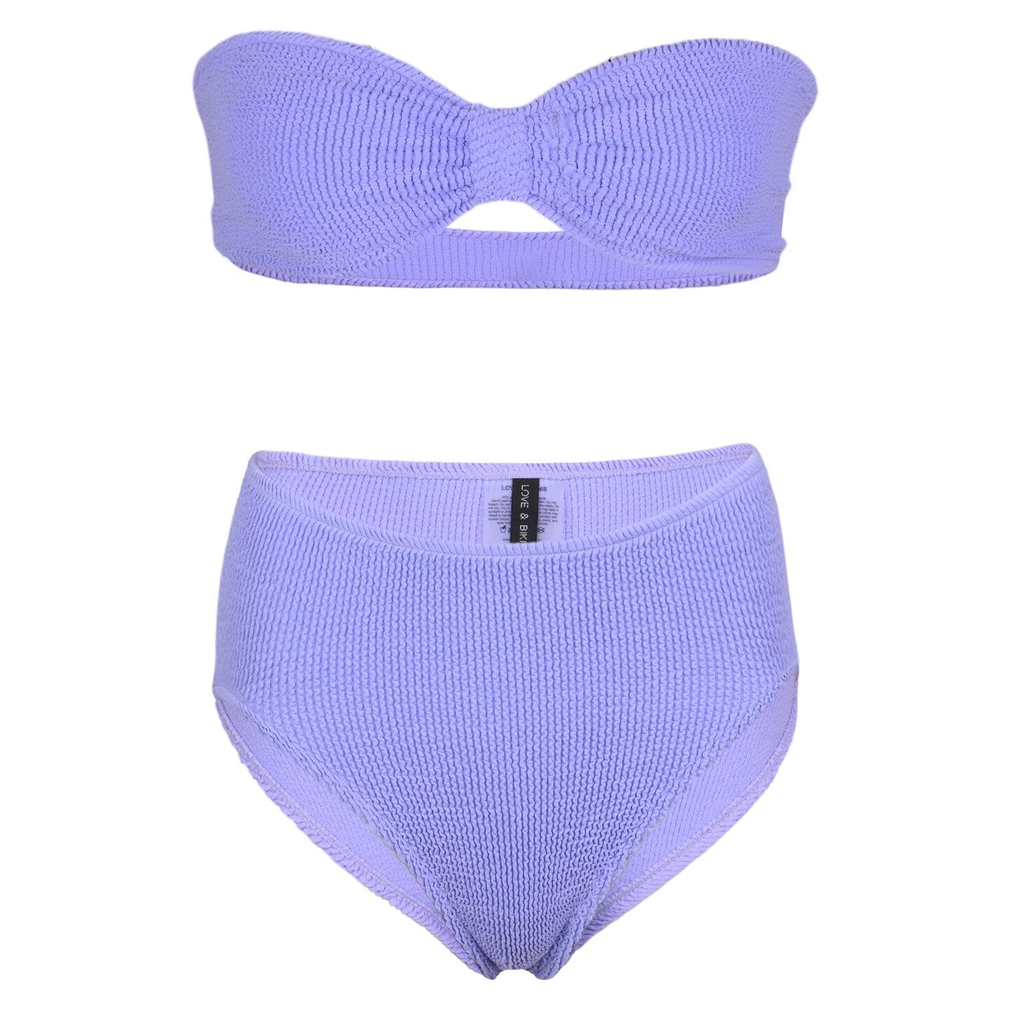Palma Bikini Top & Venice Bottom Lilac - ONE SIZE - Bikini Top