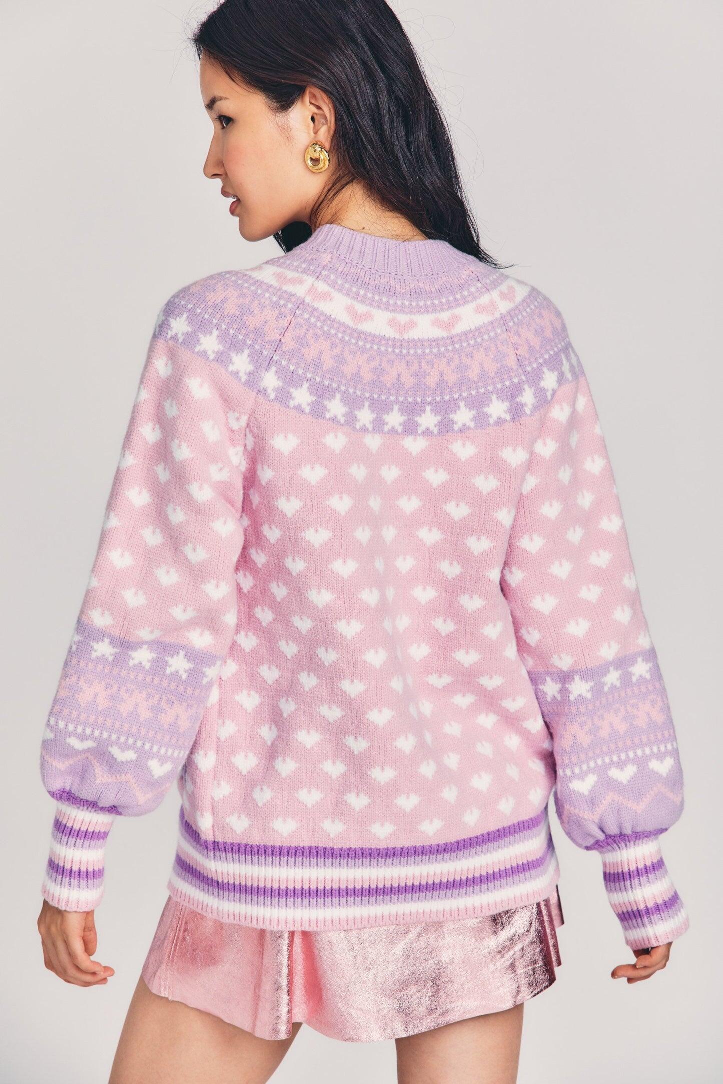 Amalo Boyfriend Cardigan Macaron Pink - Cardigan