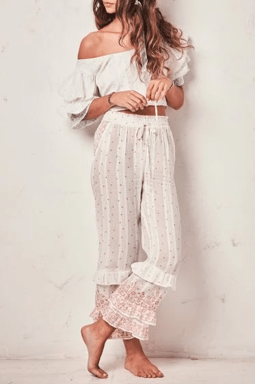 Kenley Pant Meringue - Bottoms