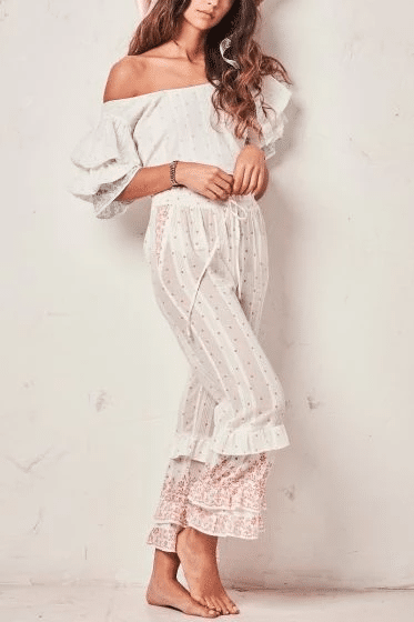 Kenley Pant Meringue - Bottoms