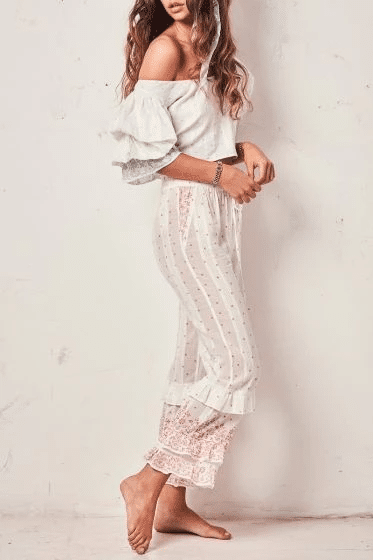 Kenley Pant Meringue - Bottoms