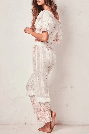 Kenley Pant Meringue - Bottoms