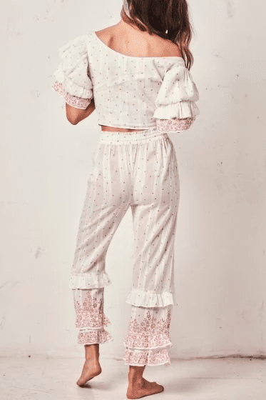 Kenley Pant Meringue - Bottoms