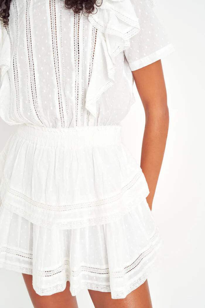 Natasha Dress Swiss Dot White - Dress