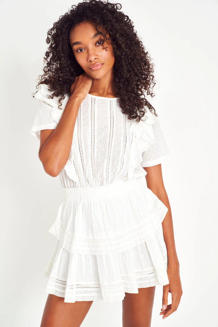 Natasha Dress Swiss Dot White - Dress