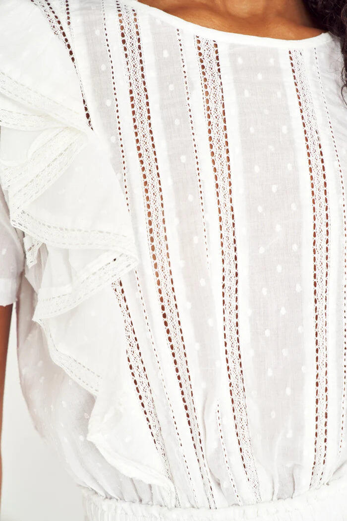 Natasha Dress Swiss Dot White - Dress