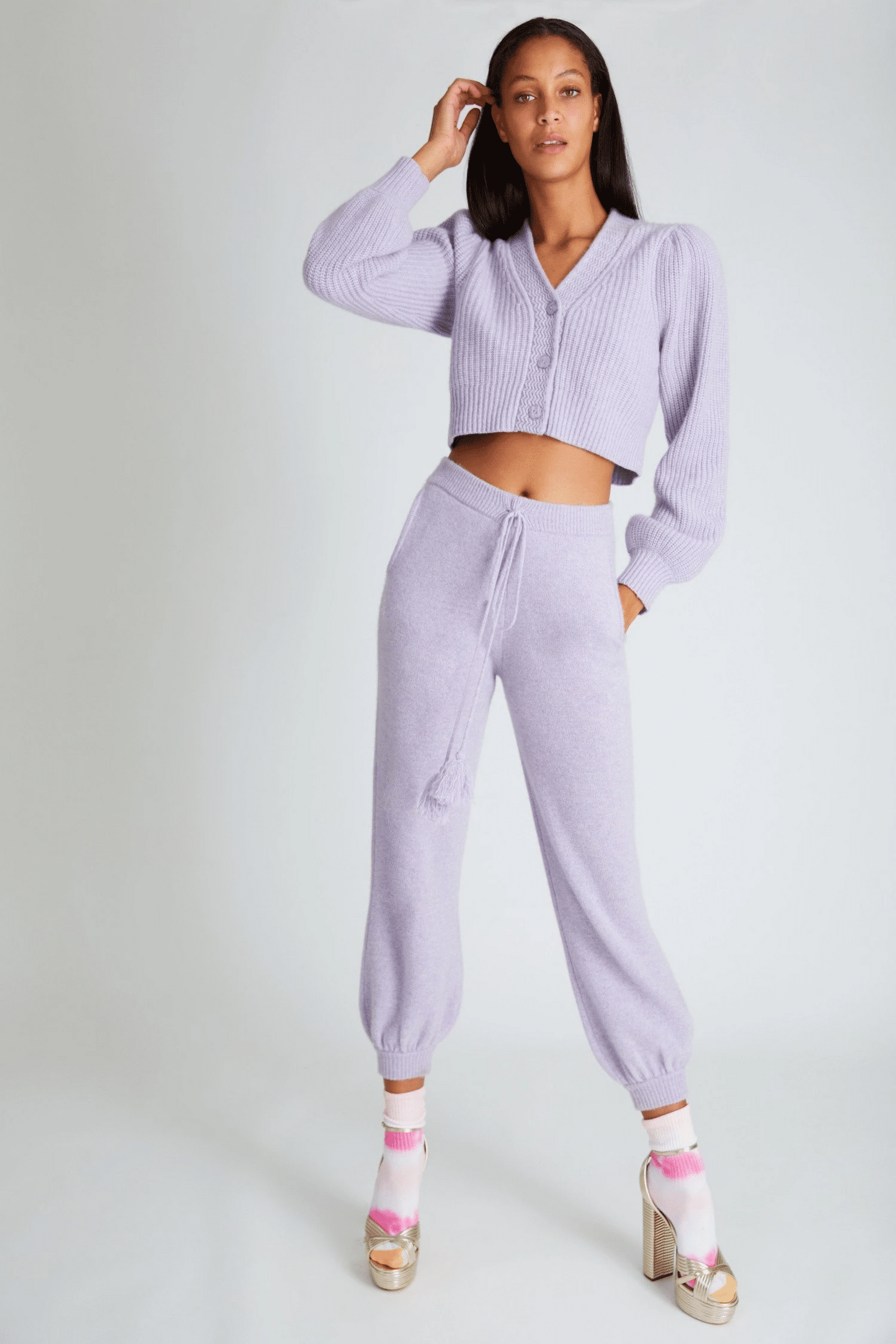 Tristan Pant Purple - Bottoms