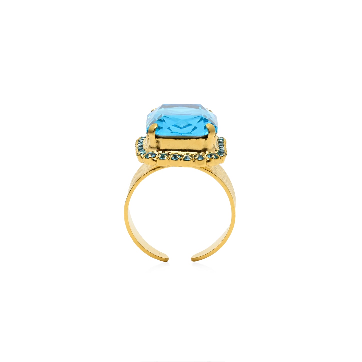 Lydia Cocktail Ring Light Turquoise - ONE SIZE - Ring