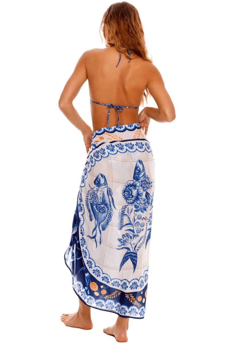 Marine Azure Pareo - ONE SIZE - Sarong