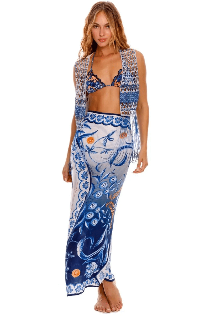 Marine Azure Pareo - ONE SIZE - Sarong