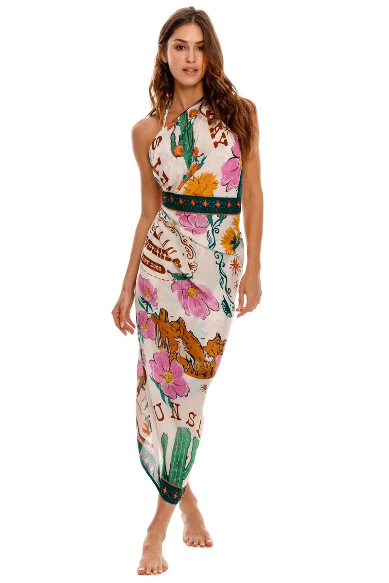 Marine Nopal Pareo - ONE SIZE - Sarong