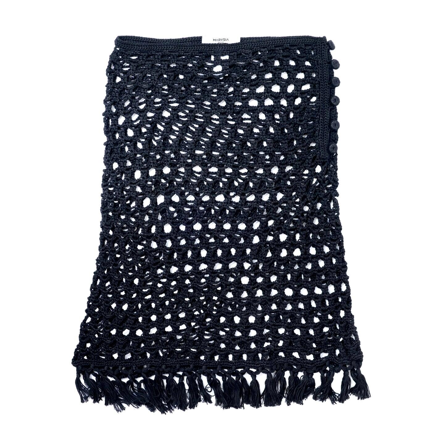 Marysia Crochet Mini Skirt Black