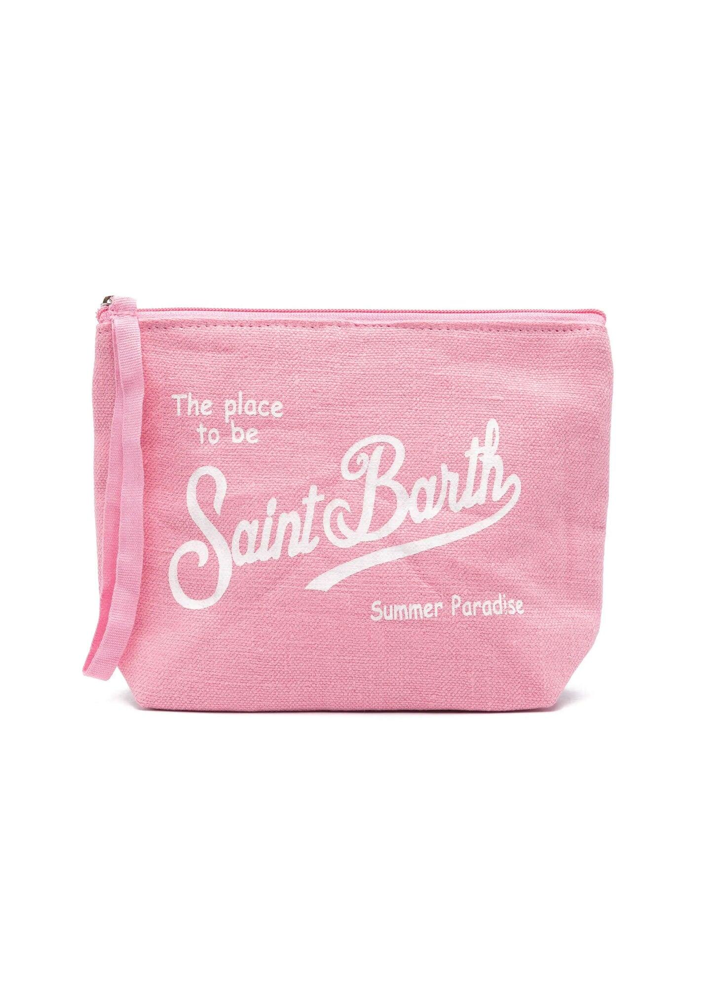 Aline Linen Pouch Pink