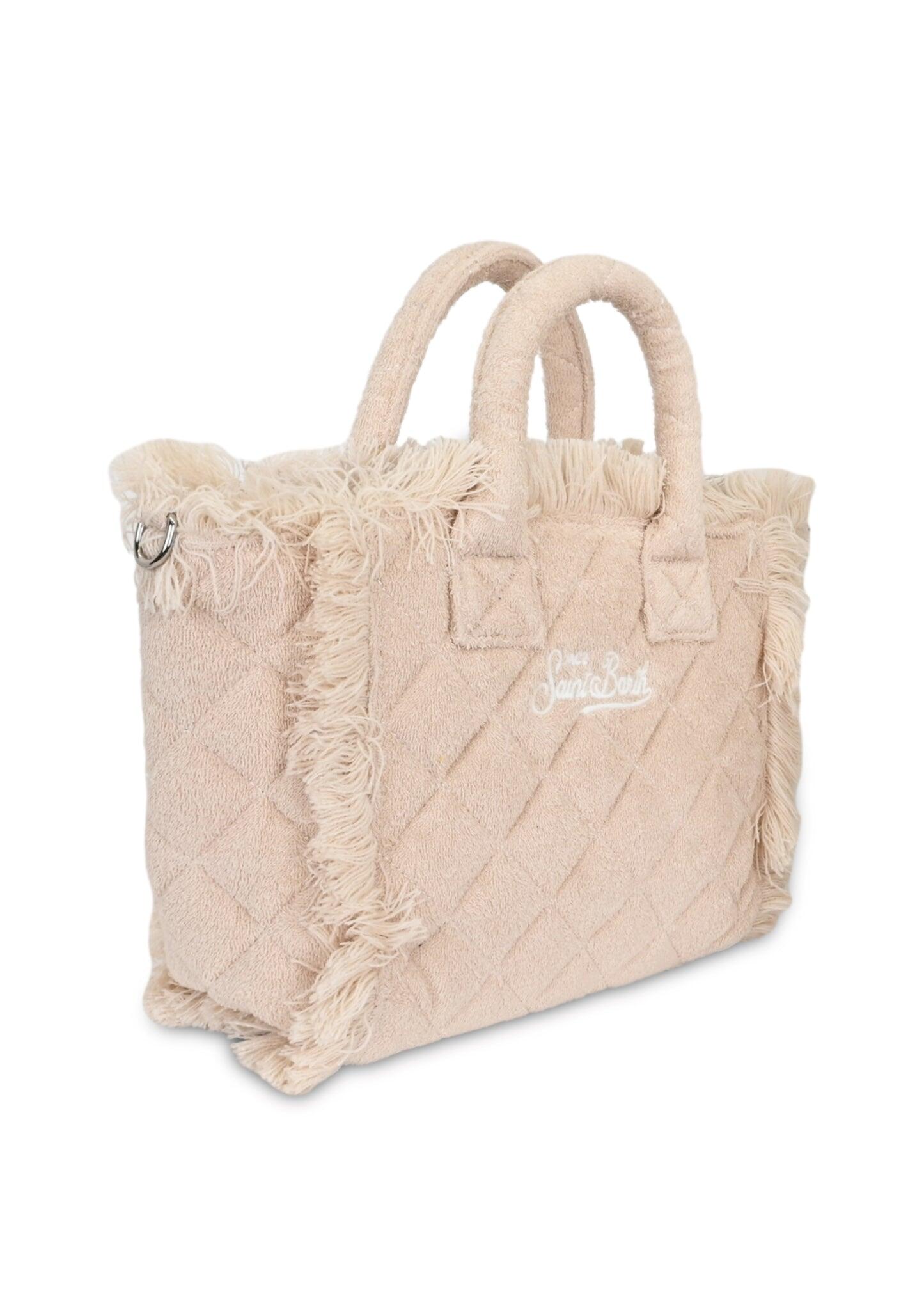 Colette Sponge Quilted Terry Brown Bag