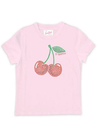 Elly T-shirt  Studs Cherry
