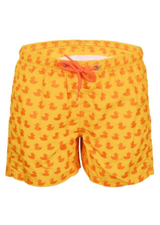 Jean Lighting Ducky Mono Yellow/Orange Boys Swimshorts