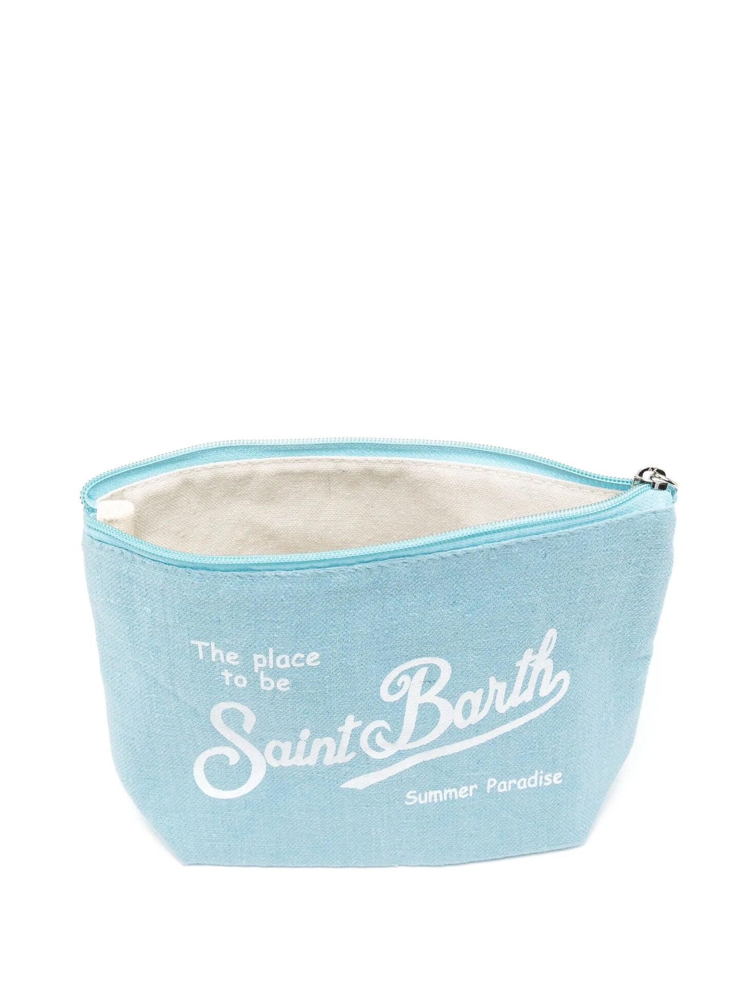 Aline Linen Pouch Light Blue