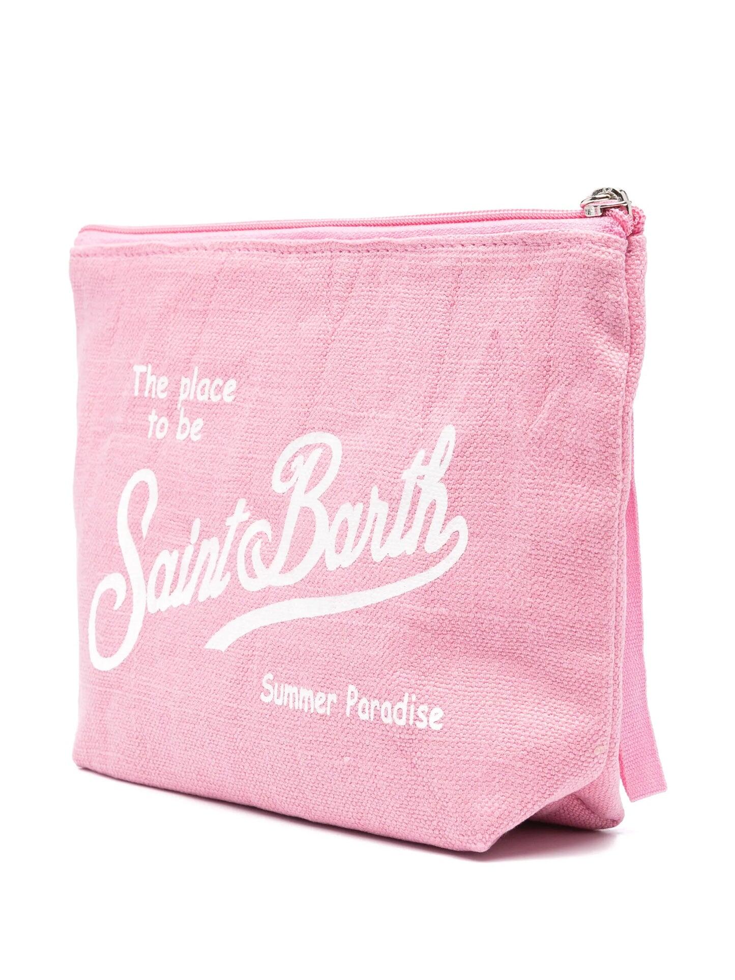 Aline Linen Pouch Pink