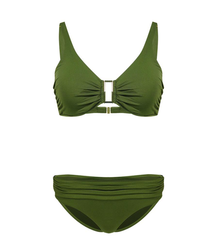 Melissa Odabash Bel Air Bikini Khaki - L - Bikini
