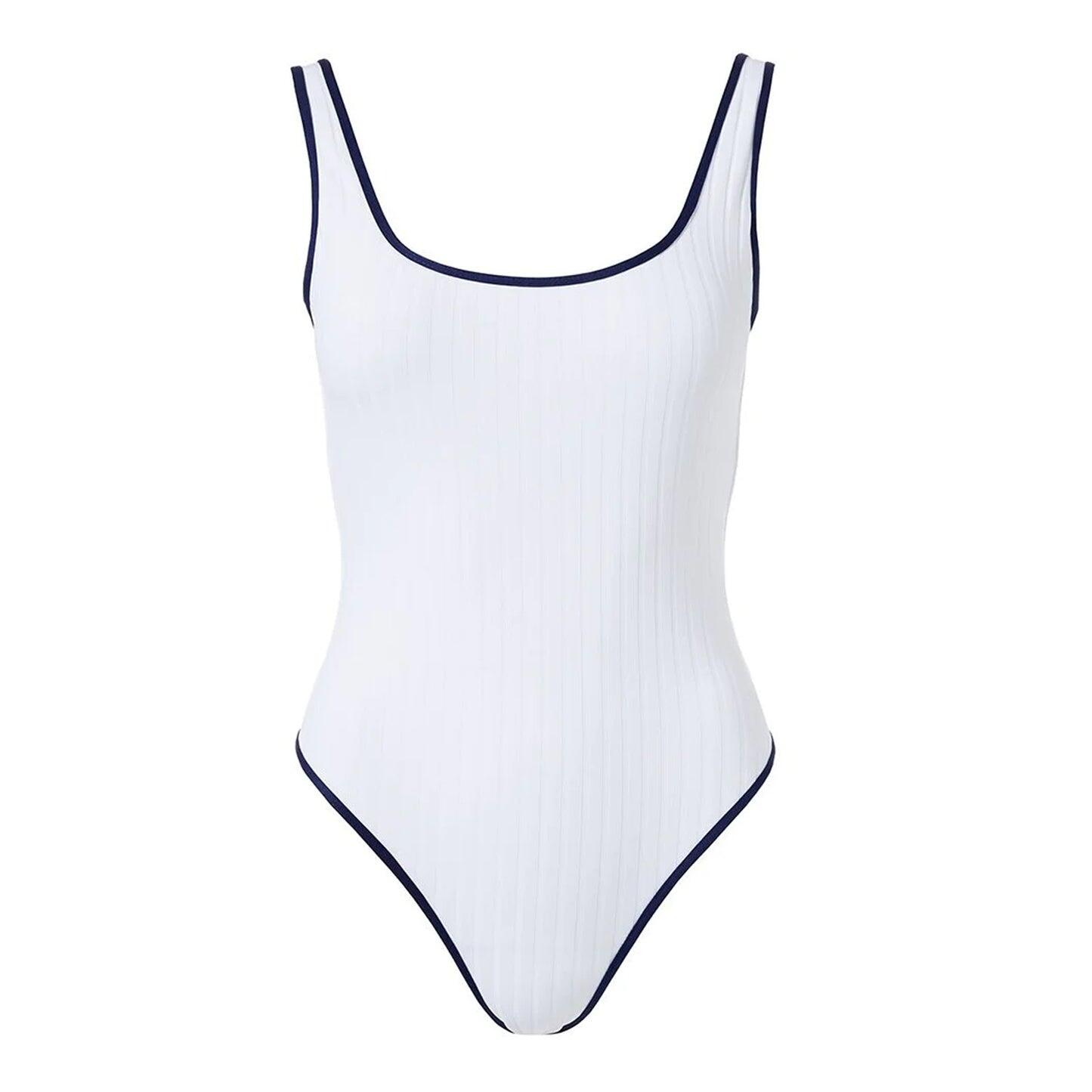 Load image into Gallery viewer, Biarritz One Piece White Ribbed

