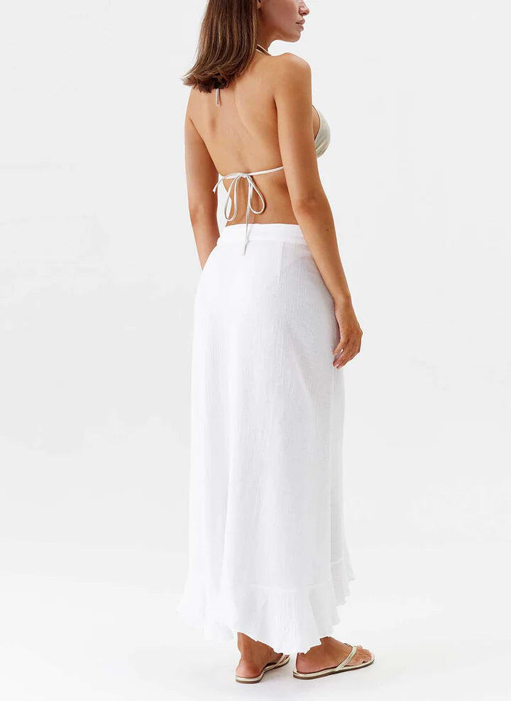Danni Long Skirt White - Skirt