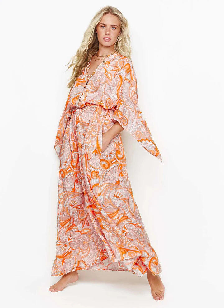 Edith Kaftan Mirage Orange - Kaftan